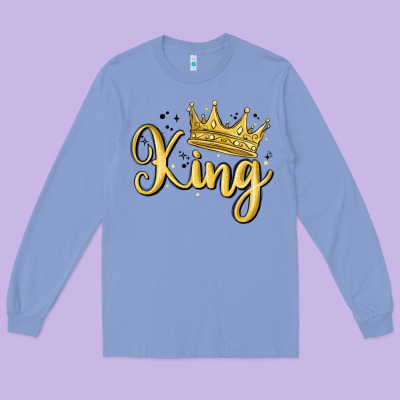 King Long Sleeve Tee Designed By Maliassmallbusiness