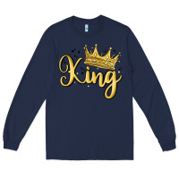 Navy king Long Sleeve Tee - MaliasSmallBusiness