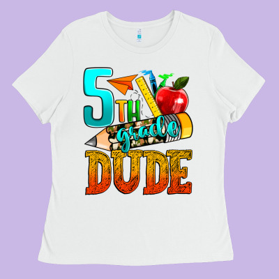 5th Grade Dude Ladies Tee Designed By Texasbilliewilder