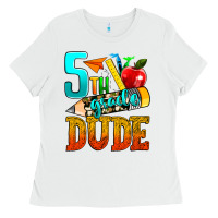 White 5th grade dude Ladies Tee - texasbilliewilder