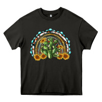 Asphalt western rainbow with cactus Heavy Core Tee - RanaPortraitStore