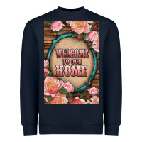 Navy Western Welcome To Our Home Heavyweight Sweatshirt - LillyAllenDesigns