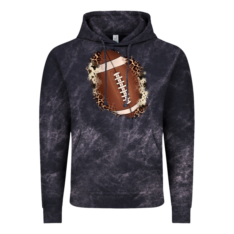 Football Cowhide Leopard Patch Vintage Hoodie by JahusDesignShop | Teevron