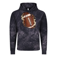 Cloud Black football cowhide leopard patch Vintage Hoodie - JahusDesignShop
