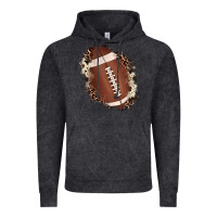 Vintage Black football cowhide leopard patch Vintage Hoodie - JahusDesignShop