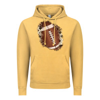 Vintage Mustard football cowhide leopard patch Vintage Hoodie - JahusDesignShop