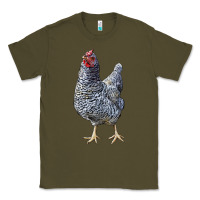 Army Green Dominique Chicken Classic Tee - LillyAllenDesigns