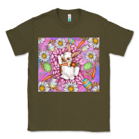 Army Green Easter Bunny Classic Tee - CowhideDigitalArt