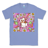 Colony Blue Easter Bunny Classic Tee - CowhideDigitalArt