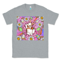 Heather Grey Easter Bunny Classic Tee - CowhideDigitalArt