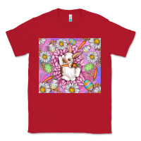 Red Easter Bunny Classic Tee - CowhideDigitalArt