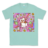 Seafoam Easter Bunny Classic Tee - CowhideDigitalArt