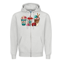 Dove Grey western baseball coffee cups bbs Zipper Hoodie - BundleAndBundleShop