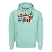 Seafoam western baseball coffee cups bbs Zipper Hoodie - BundleAndBundleShop