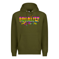 Army Green Equality hurts no one Premium Hoodie - NancyCooperArtShop