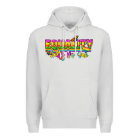 Dove Grey Equality hurts no one Premium Hoodie - NancyCooperArtShop