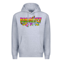 Heather Grey Equality hurts no one Premium Hoodie - NancyCooperArtShop
