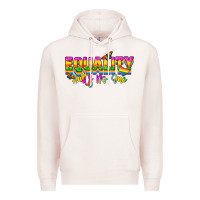 Pale Pink Equality hurts no one Premium Hoodie - NancyCooperArtShop