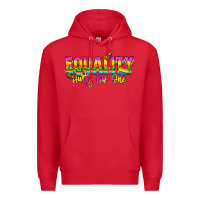 Red Equality hurts no one Premium Hoodie - NancyCooperArtShop