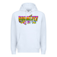 White Equality hurts no one Premium Hoodie - NancyCooperArtShop