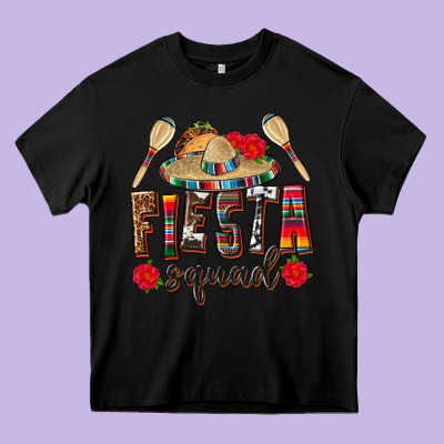 Mexico Fiesta Squad Heavy Core Tee Designed By Texasbilliewilder