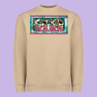 Western Mama     License Plate Heavyweight Sweatshirt Designed By Barkaloodesign