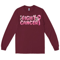 Burgundy nobody fights alone Long Sleeve Tee - MaliasSmallBusiness