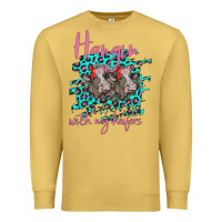 Antique Gold Hangin With My Heifers Premium Sweatshirt - Bettercallsaul