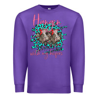 Purple Hangin With My Heifers Premium Sweatshirt - Bettercallsaul