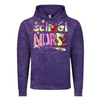 Cloud Purple school nurse Vintage Hoodie - BundleAndBundleShop