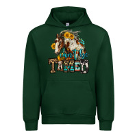 Forest Green can't be tamed horse Urban Hoodie - OliviaCreatesArt