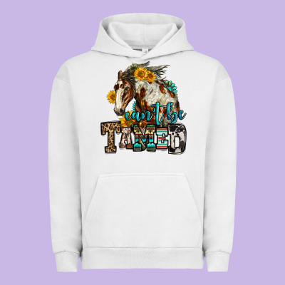 Can't Be Tamed Horse Urban Hoodie Designed By Oliviacreatesart