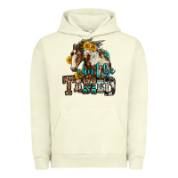 Pigment Pistachio can't be tamed horse Urban Hoodie - OliviaCreatesArt