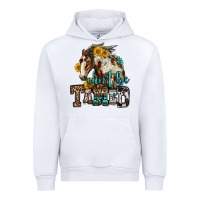 White can't be tamed horse Urban Hoodie - OliviaCreatesArt
