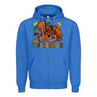 True Royal my first thanksgiving with turkey bbs Zipper Hoodie - BundleAndBundleShop