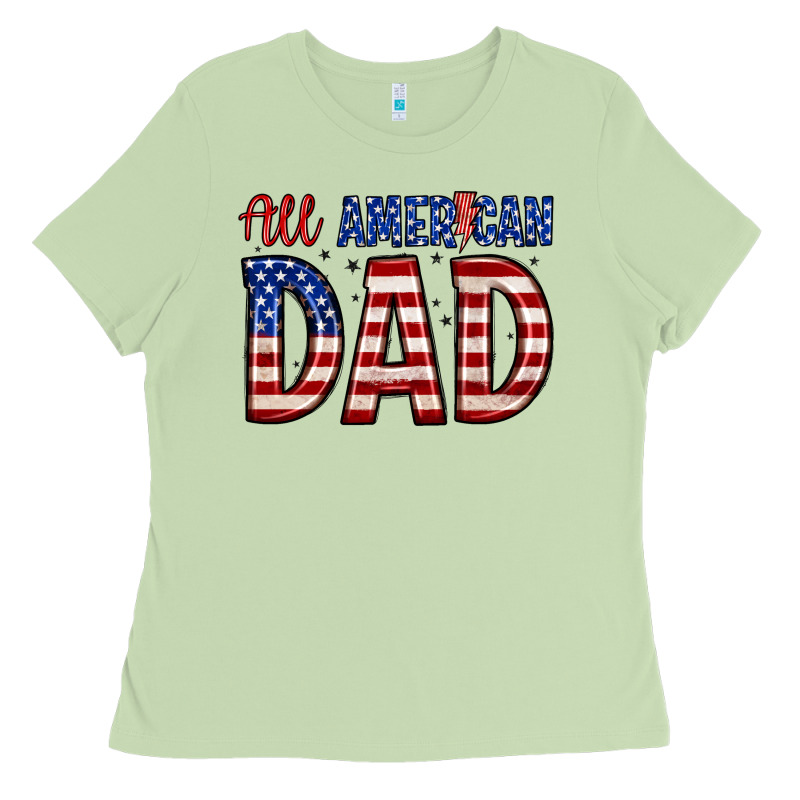 All American Dad Ladies Tee by Zillion Design Studio | Teevron