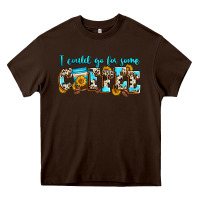 Chocolate Brown i could go for some coffee Heavy Core Tee - Zillion Design Studio