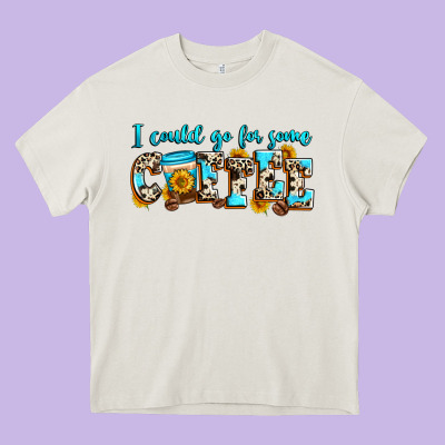 I Could Go For Some Coffee Heavy Core Tee Designed By Zillion Design Studio