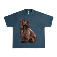 Midnight Navy Boykin Spaniel Dog Urban Heavy Tee - LillyAllenDesigns