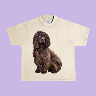 Boykin Spaniel Dog Urban Heavy Tee Designed By Lillyallendesigns