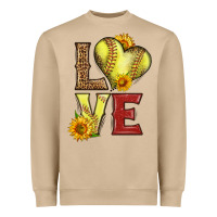 Mushroom western love softball Heavyweight Sweatshirt - LillyAllenDesigns