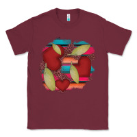 Burgundy heart and serape patches Classic Tee - AdoDesignShop