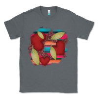 Charcoal Heather heart and serape patches Classic Tee - AdoDesignShop