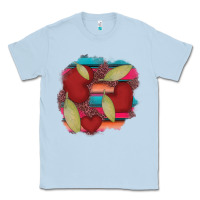 Dusty Blue heart and serape patches Classic Tee - AdoDesignShop