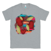 Heather Grey heart and serape patches Classic Tee - AdoDesignShop