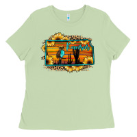 Matcha kansas owl sunset sunflower map Ladies Tee - JahusDesignShop