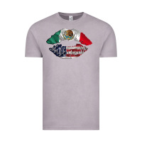 Mexico Usa Lips Vintage Tee | Teevron