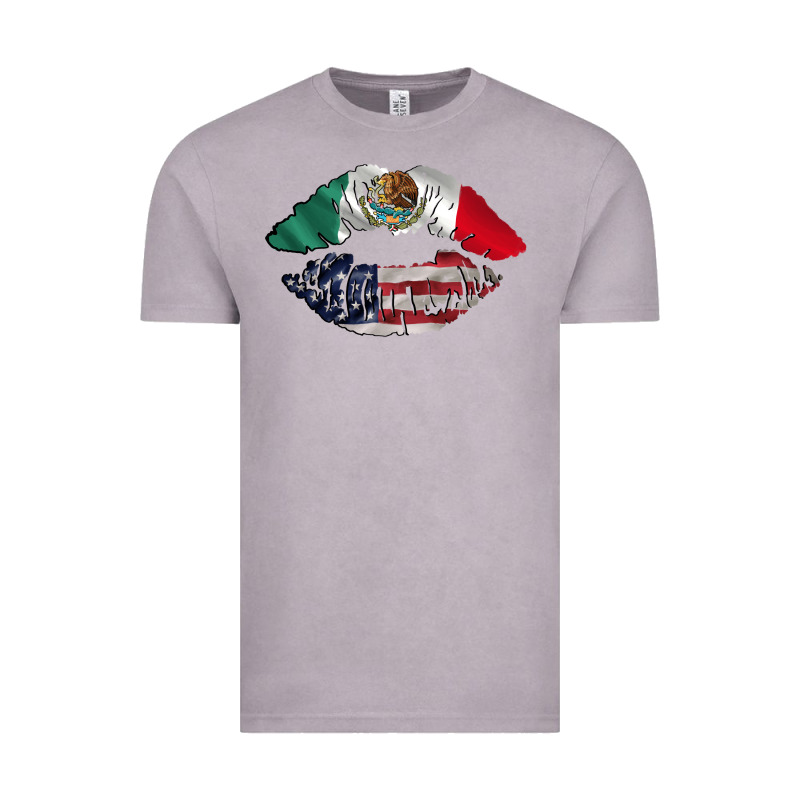 Mexico Usa Lips Vintage Tee by AdoDesignShop | Teevron