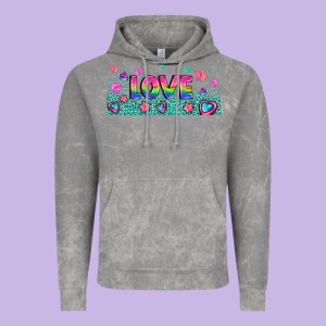 Lgbt Love With Hearts And Stars Vintage Hoodie Designed By Adodesignshop