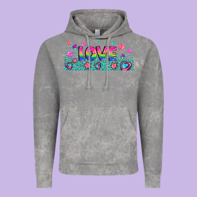 Lgbt Love With Hearts And Stars Vintage Hoodie Designed By Adodesignshop